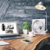 imageBLACKDECKER 9Inch Frameless Box Fan Freestanding Desk Fan with 3Speed Settings Portable Fan for Home Office or Garage BFB09W WhiteWhite