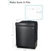 imageBLACKDECKER BCD6W 6 Place Setting ENERGY STAR Portable Compact Countertop DishwasherBlack