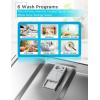 imageBLACKDECKER BCD6W 6 Place Setting ENERGY STAR Portable Compact Countertop DishwasherStainless Steel