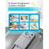 imageBLACKDECKER BCD6W 6 Place Setting ENERGY STAR Portable Compact Countertop DishwasherStainless Steel