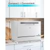 imageBLACKDECKER BCD6W 6 Place Setting ENERGY STAR Portable Compact Countertop DishwasherWhite