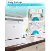 imageBLACKDECKER BCD6W 6 Place Setting ENERGY STAR Portable Compact Countertop DishwasherWhite