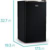 imageBLACKDECKER BCRK32B Compact Refrigerator Energy Star Single Door Mini Fridge with Freezer 32 Cubic Feet Black