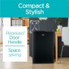 imageBLACKDECKER BCRK32B Compact Refrigerator Energy Star Single Door Mini Fridge with Freezer 32 Cubic Feet Black