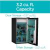 imageBLACKDECKER BCRK32B Compact Refrigerator Energy Star Single Door Mini Fridge with Freezer 32 Cubic Feet Black