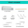 imageBLACKDECKER BLACK  DECKER WHITE HANGING RACK SYSTEMSHELF WDOOR BDSTKT282WHWhite Hanging Rack Shelf System