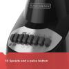 imageBLACKDECKER Countertop Blender with 6Cup Glass Jar 10Speed Settings Black BL2010BGGlass