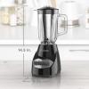 imageBLACKDECKER Countertop Blender with 6Cup Glass Jar 10Speed Settings Black BL2010BGGlass
