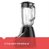 imageBLACKDECKER Countertop Blender with 6Cup Glass Jar 10Speed Settings Black BL2010BGGlass