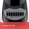 imageBLACKDECKER Countertop Blender with 6Cup Glass Jar 10Speed Settings Black BL2010BGPlastic