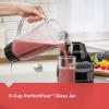imageBLACKDECKER Countertop Blender with 6Cup Glass Jar 10Speed Settings Black BL2010BGPlastic