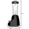 imageBLACKDECKER Countertop Blender with 6Cup Glass Jar 10Speed Settings Black BL2010BGPlastic