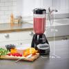 imageBLACKDECKER Countertop Blender with 6Cup Glass Jar 10Speed Settings Black BL2010BGPlastic