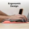 imageBLACKDECKER Ergonomic Mouse Pad Wrist Support  Comfortable Mouse Pad Wrist Rest  Wrist Relief Gel Mousepad  NonSlip Base Aesthetic Mousepad for Gaming Home Office  Perfect for Computer LaptopCoral Rose