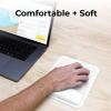 imageBLACKDECKER Ergonomic Mouse Pad Wrist Support  Comfortable Mouse Pad Wrist Rest  Wrist Relief Gel Mousepad  NonSlip Base Aesthetic Mousepad for Gaming Home Office  Perfect for Computer LaptopWhite