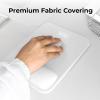 imageBLACKDECKER Ergonomic Mouse Pad Wrist Support  Comfortable Mouse Pad Wrist Rest  Wrist Relief Gel Mousepad  NonSlip Base Aesthetic Mousepad for Gaming Home Office  Perfect for Computer LaptopWhite