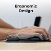 imageBLACKDECKER Ergonomic Mouse Pad Wrist Support  Comfortable Mouse Pad Wrist Rest  Wrist Relief Gel Mousepad  NonSlip Base Aesthetic Mousepad for Gaming Home Office  Perfect for Computer LaptopBlack