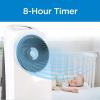 imageBLACKDECKER Evaporative Air Cooler  Portable Air Conditioner Cooling Fan with LED Display Remote Control 2Gallon Water Tank  Compact and Lightweight Design White