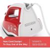 imageBLACKDECKER ICR19XS One Step Steam Cord Reel Iron BlueRed