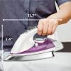 imageBLACKDECKER IR1350S Professional Steam Iron with Stainless Steel Soleplate and ExtraLong Cord Purple132 x 163 x 7