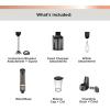imageBLACKDECKER Kitchen Wand Cordless Immersion Blender 3 in 1 Multi Tool Set Hand Blender with Charging Dock Whisk and Chopper Red BCKM1013K06Grey