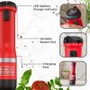 imageBLACKDECKER Kitchen Wand Cordless Immersion Blender 3 in 1 Multi Tool Set Hand Blender with Charging Dock Whisk and Chopper Red BCKM1013K06Red