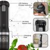 imageBLACKDECKER Kitchen Wand Cordless Immersion Blender 3 in 1 Multi Tool Set Hand Blender with Charging Dock Whisk and Milk Frother Red BCKM1013KS06Black