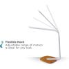 imageBLACKDECKER LED Dimmable Desk Lamp with Wood Grain Base7W White VLED1818BD