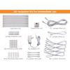 imageBLACKDECKER LED Under Cabinet Lighting Kit 3Bars 9 Inches Each DIY ToolFree Installation Warm White 2700K 1080 Lumens 15 Watts Home Accent LEDUC93WKWhite
