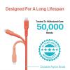imageBLACKDECKER Lightning to USB Cable  Fast Compatible iPhone Lightning Cable  Durable Braided iPhone Charger Cord  for Travel and Daily Use  Multiple Color  Length Options  6ftCoral Rose