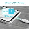 imageBLACKDECKER Lightning to USB Cable  Fast Compatible iPhone Lightning Cable  Durable Braided iPhone Charger Cord  for Travel and Daily Use  Multiple Color  Length Options  6ftWhite
