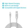 imageBLACKDECKER Lightning to USB Cable  Fast Compatible iPhone Lightning Cable  Durable Braided iPhone Charger Cord  for Travel and Daily Use  Multiple Color  Length Options  6ftWhite