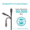 imageBLACKDECKER Lightning to USB Cable  Fast Compatible iPhone Lightning Cable  Durable Braided iPhone Charger Cord  for Travel and Daily Use  Multiple Color  Length Options  6ftBlack