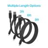 imageBLACKDECKER Lightning to USB Cable  Fast Compatible iPhone Lightning Cable  Durable Braided iPhone Charger Cord  for Travel and Daily Use  Multiple Color  Length Options  6ftBlack