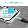 imageBLACKDECKER Lightning to USB Cable  Fast Compatible iPhone Lightning Cable  Durable Braided iPhone Charger Cord  for Travel and Daily Use  Multiple Color  Length Options  6ftBlack