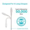 imageBLACKDECKER Lightning to USB Cable  Fast Compatible iPhone Lightning Cable  Durable Braided iPhone Charger Cord  for Travel and Daily Use  Multiple Color  Length Options  6ftWhite