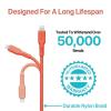 imageBLACKDECKER Lightning to USB Cable  Fast Compatible iPhone Lightning Cable  Durable Braided iPhone Charger Cord  for Travel and Daily Use  Multiple Color  Length Options  6ftCoral Rose