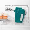 imageBLACKDECKER MX600B Helix Performance Premium 5Speed Hand Mixer Black B07G3N1PQSTeal