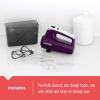 imageBLACKDECKER MX600B Helix Performance Premium 5Speed Hand Mixer Black B07G3N1PQSpurple