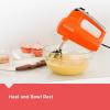 imageBLACKDECKER MX600B Helix Performance Premium 5Speed Hand Mixer Black B07G3N1PQStangerine
