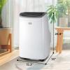 imageBLACKDECKER Portable Air Conditioner 10000 BTU 6300 BTU SACC for Rooms up to 450 Sq Ft Portable AC with Follow Me Remote Control and Window Kit BPACT10WT White9 000 BTU