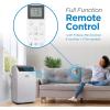 imageBLACKDECKER Portable Air Conditioner 10000 BTU 6300 BTU SACC for Rooms up to 450 Sq Ft Portable AC with Follow Me Remote Control and Window Kit BPACT10WT White14 000 BTU  HEAT