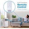 imageBLACKDECKER Portable Air Conditioner 10000 BTU 6300 BTU SACC for Rooms up to 450 Sq Ft Portable AC with Follow Me Remote Control and Window Kit BPACT10WT White8 000 BTU