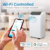 imageBLACKDECKER Portable Air Conditioner 10000 BTU 6300 BTU SACC for Rooms up to 450 Sq Ft Portable AC with Follow Me Remote Control and Window Kit BPACT10WT White12 000 BTU  HEAT