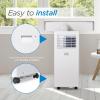 imageBLACKDECKER Portable Air Conditioner 10000 BTU 6300 BTU SACC for Rooms up to 450 Sq Ft Portable AC with Follow Me Remote Control and Window Kit BPACT10WT White8 500 BTU
