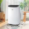 imageBLACKDECKER Portable Air Conditioner 10000 BTU 6300 BTU SACC for Rooms up to 450 Sq Ft Portable AC with Follow Me Remote Control and Window Kit BPACT10WT White10 000 BTU