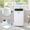 imageBLACKDECKER Portable Air Conditioner 10000 BTU 6300 BTU SACC for Rooms up to 450 Sq Ft Portable AC with Follow Me Remote Control and Window Kit BPACT10WT White12 000 BTU  HEAT
