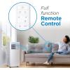 imageBLACKDECKER Portable Air Conditioner 10000 BTU 6300 BTU SACC for Rooms up to 450 Sq Ft Portable AC with Follow Me Remote Control and Window Kit BPACT10WT White8 500 BTU