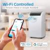 imageBLACKDECKER Portable Air Conditioner 10000 BTU 6300 BTU SACC for Rooms up to 450 Sq Ft Portable AC with Follow Me Remote Control and Window Kit BPACT10WT White14 000 BTU  HEAT