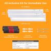 imageBLACKDECKER PureOptics LED Battery Operated Under Cabinet Lighting Motion Sensor OnOff Warm White LED StickOn Install for Kitchen ampamp Closets  1 BarWhite